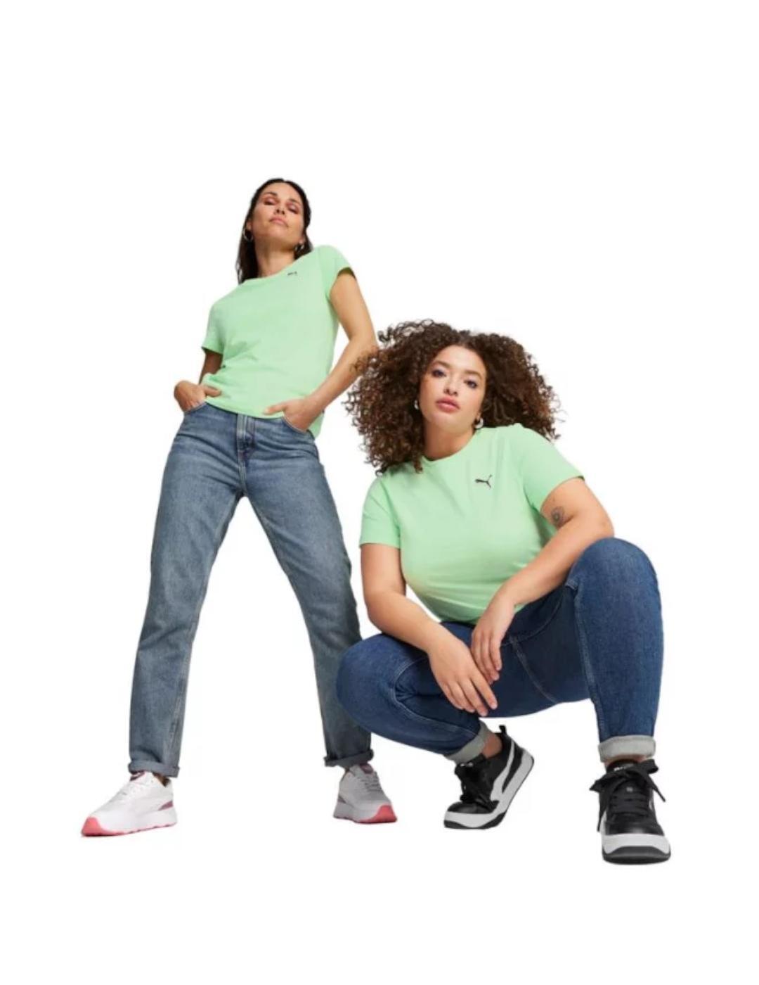 Polo de navegación, camisetas para mujer Puma Better Ess Verde 3/5