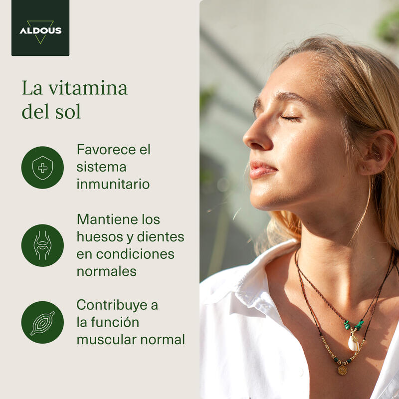 Vitamina D3 4000UI + K2 Aldous | 250 comprimidos