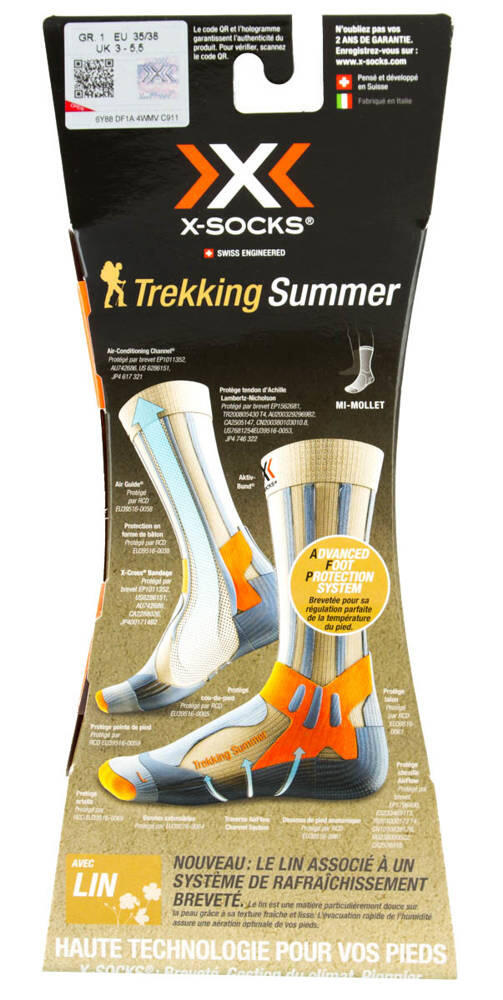X-Socks Trekking Zomersportsokken 4/7