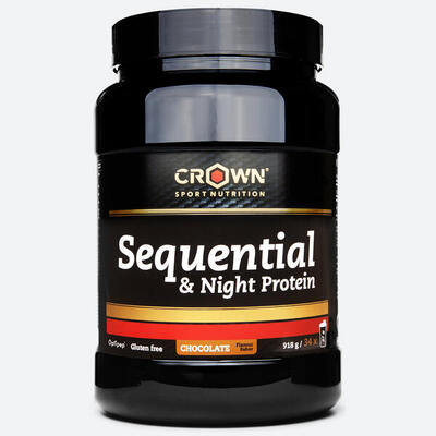 Bote de recuperador nocturno con proteína ‘Sequential Protein‘ 918 g Chocolate