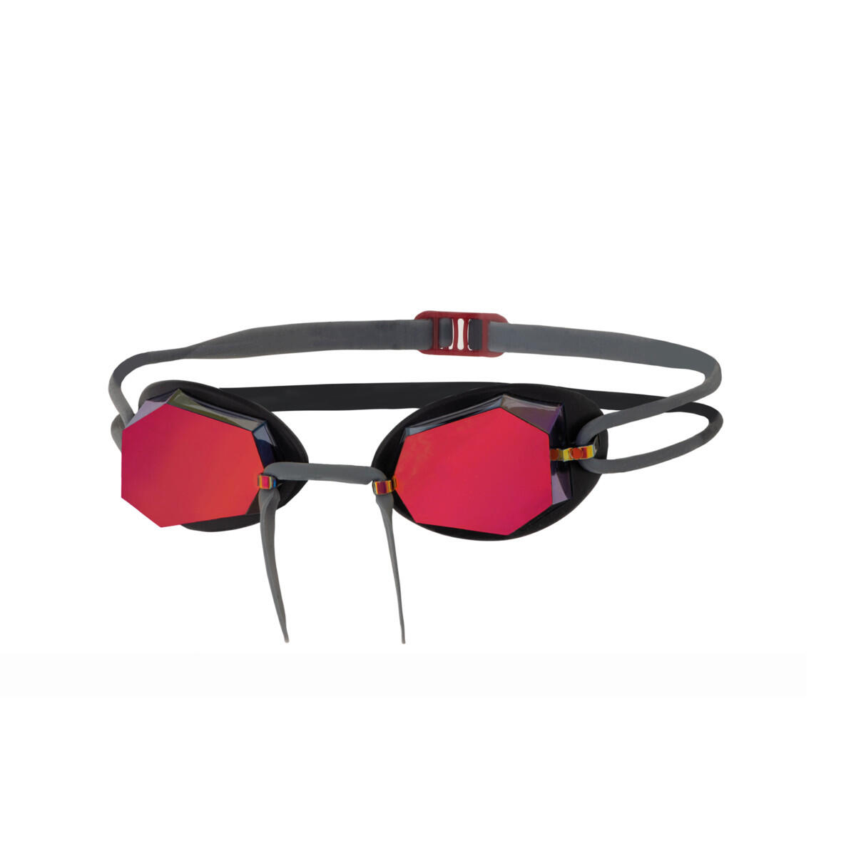 ZOGGS Diamond Titanium Schwimmbrille, Titanlinsen, schwarz orange, Einheitsgröße 2/3