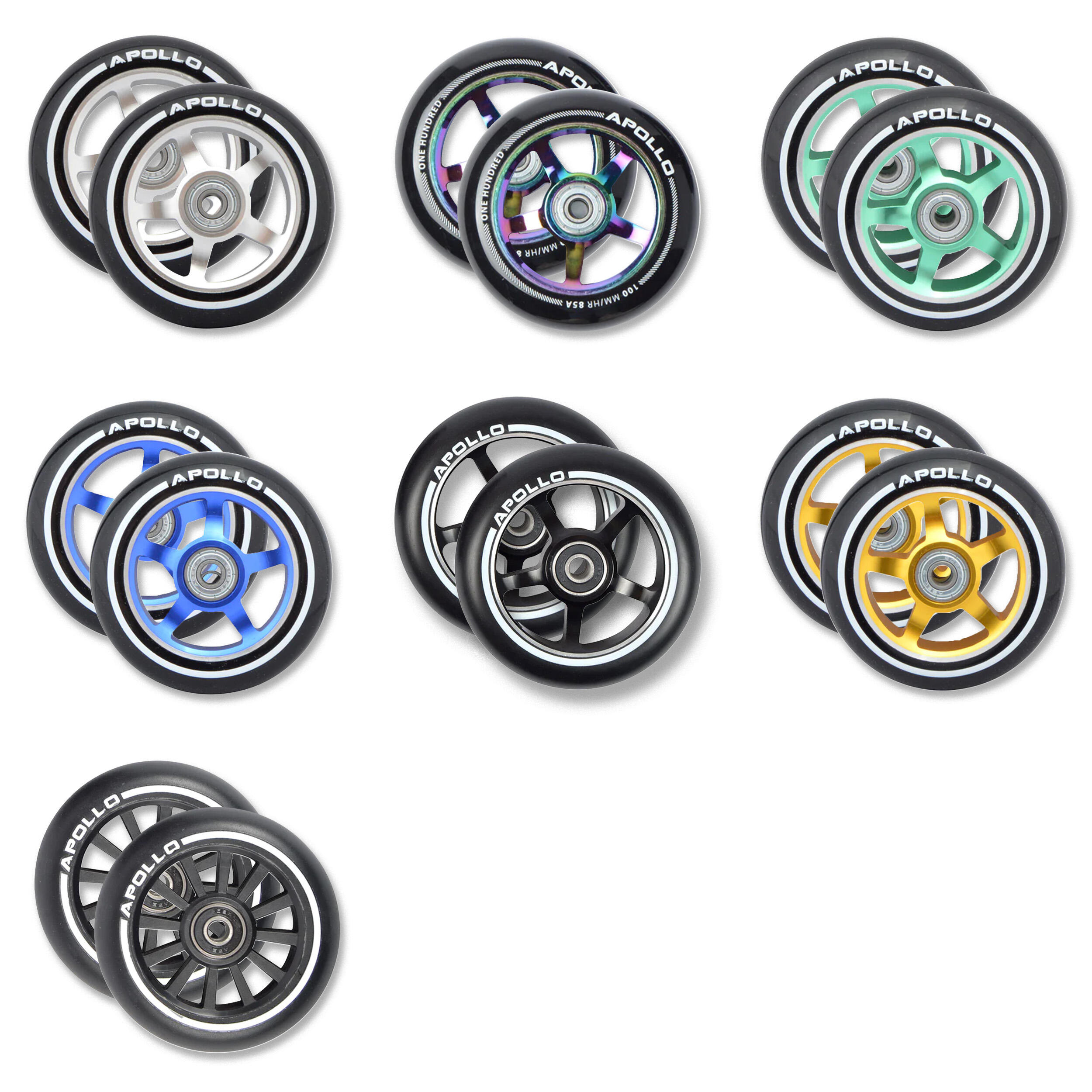 Stunt Scooter reservewielenset Pro Wheels - ABEC9 kogellagers, voor stuntstep 5/5