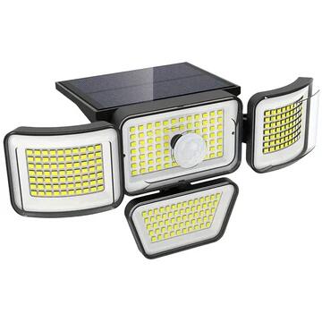 278 LEDs Solar Outdoor Motion Sensor Security Flood Lights
