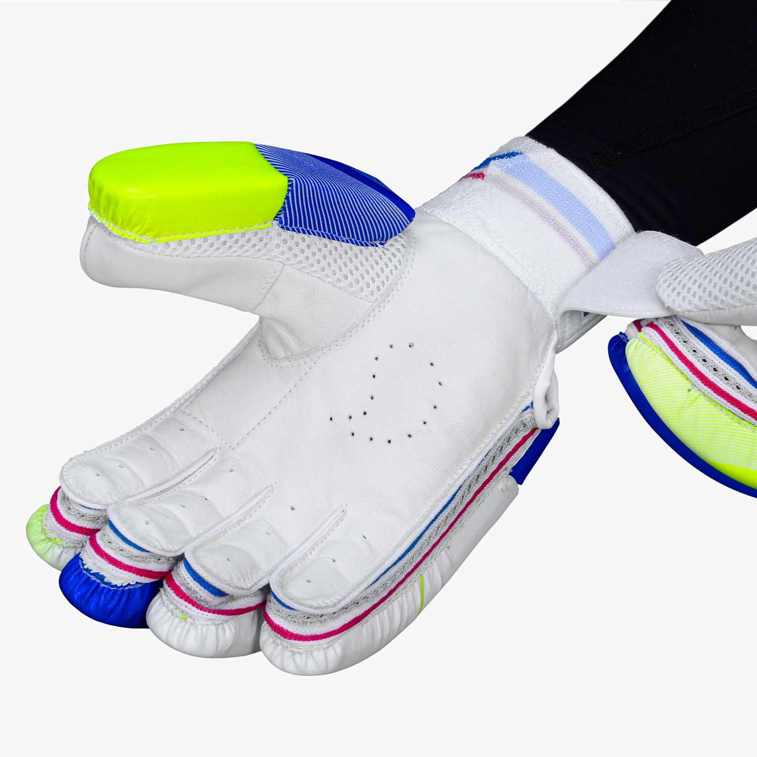 DSC Intense Attitude Cricket Batting Gloves | Multicolor | Größe: Jugend 4/5