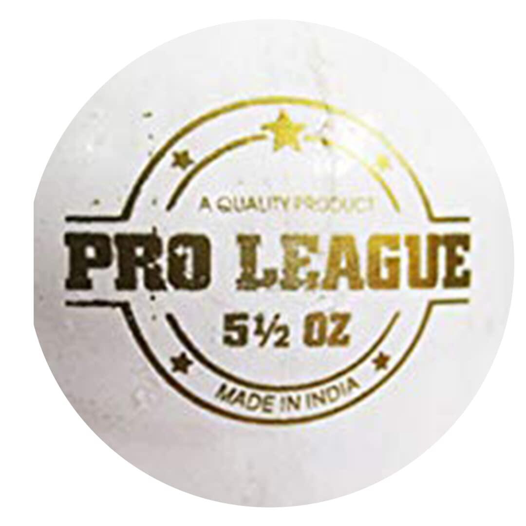 DSC Pro League Cricket Lederball | Farbe: Weiß | Bessere Formbeständigkeit 5/5