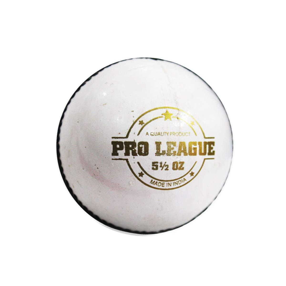 DSC DSC Pro League Cricket Lederball | Farbe: Weiß | Bessere Formbeständigkeit
