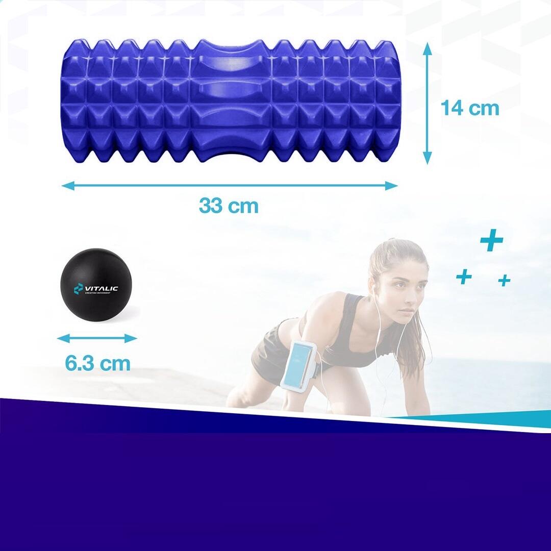Rouleau de massage - Fitnness rouleau -  Fascia foam roller avec balles 3/7