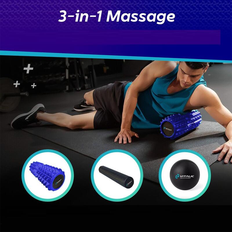 Massage triggerpoint foam roller met massage bal