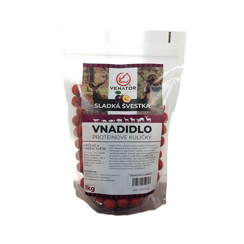 Venator vnadidlo Proteinové kuličky - Sladká švestka 1kg