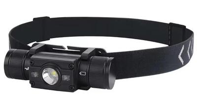 Venator Stirnlampe mit weißem und grünem Licht Ignis H2-G schwarz