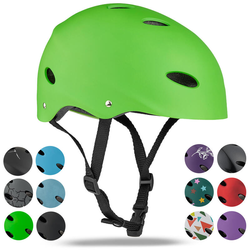 Casco ajustable para skate/bicicleta, scooter, BMX, para niños y adultos