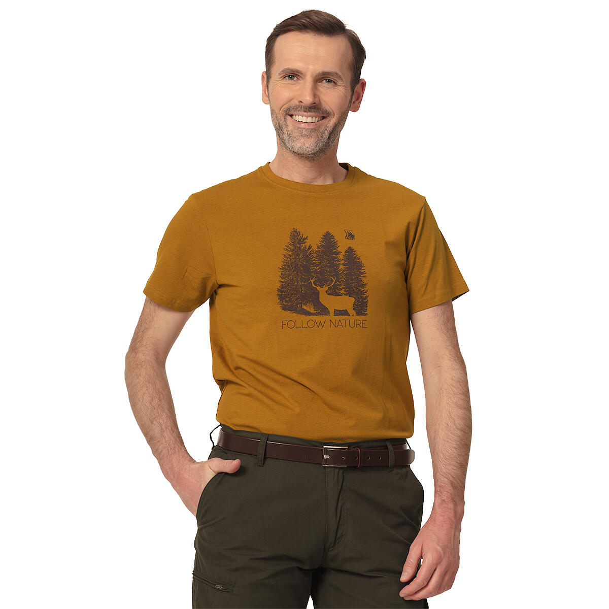 T-shirt de chasse pour homme Tagart FNT Rut Honey avec imprimé 1/4