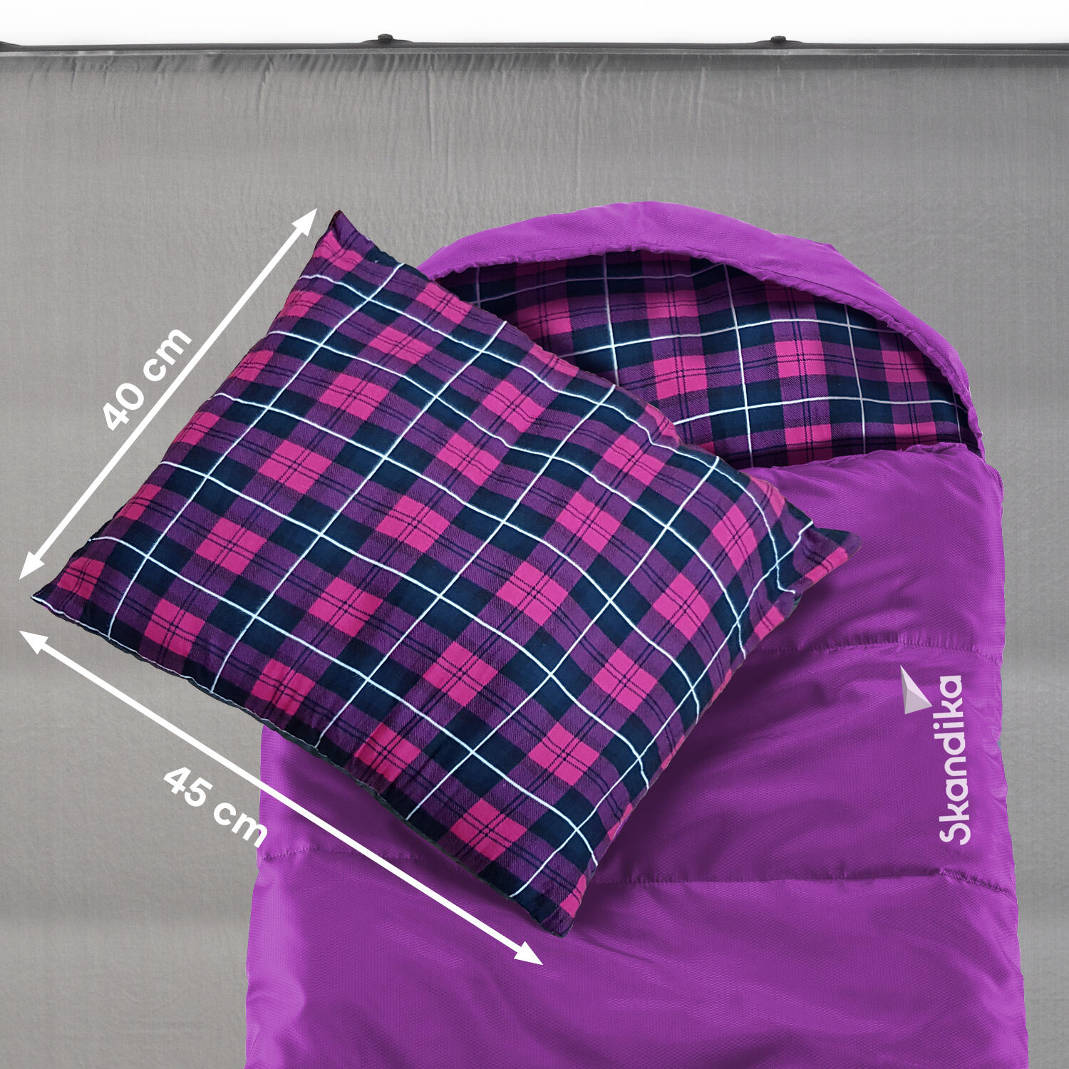 Reisekissen - Dundee Sleepyhead - Flanell - Kompressionspacksack 2/7