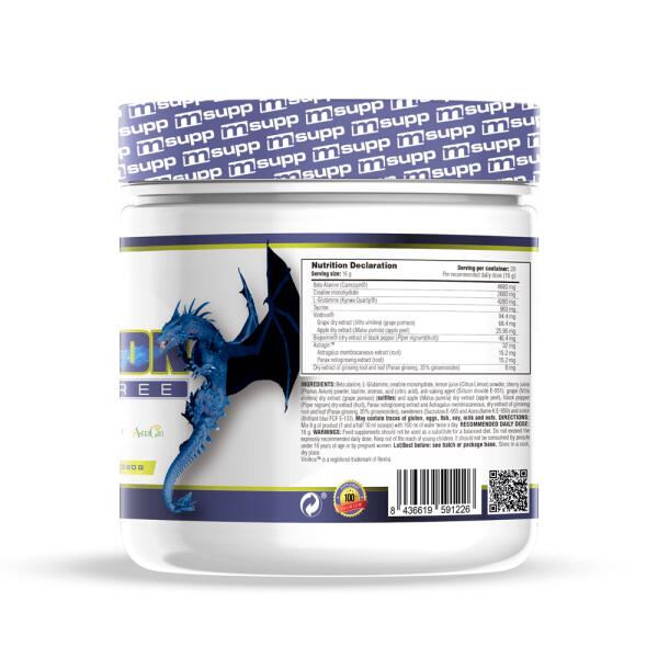 Kongestion Preworkout zonder stimulerende middelen - 320g Blue Dragon MASmusculo 3/6