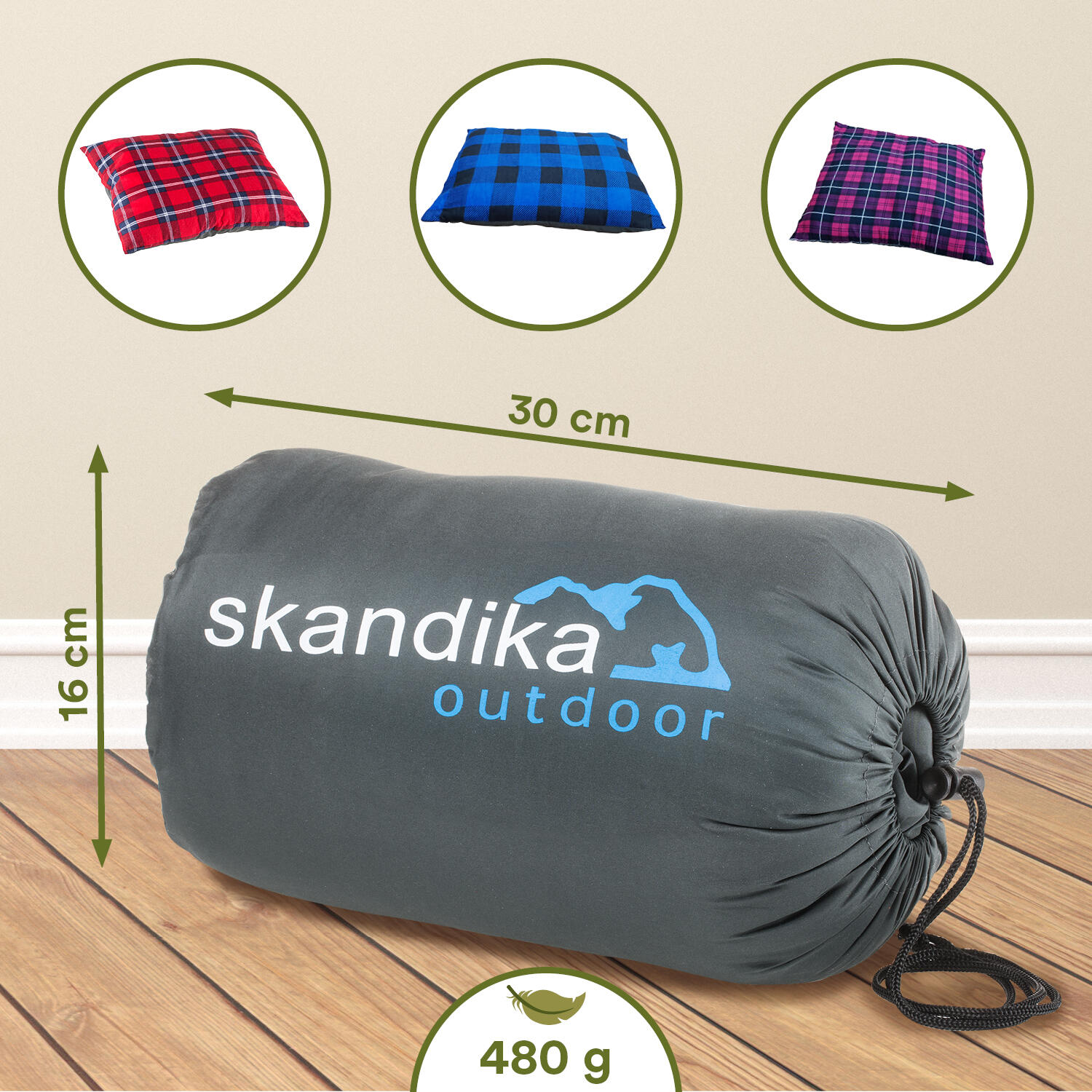 Reisekissen - Dundee Sleepyhead - Flanell - Kompressionspacksack 4/7