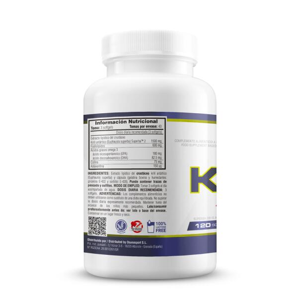 Aceite de Krill - 120 Softgels de MM Supplements