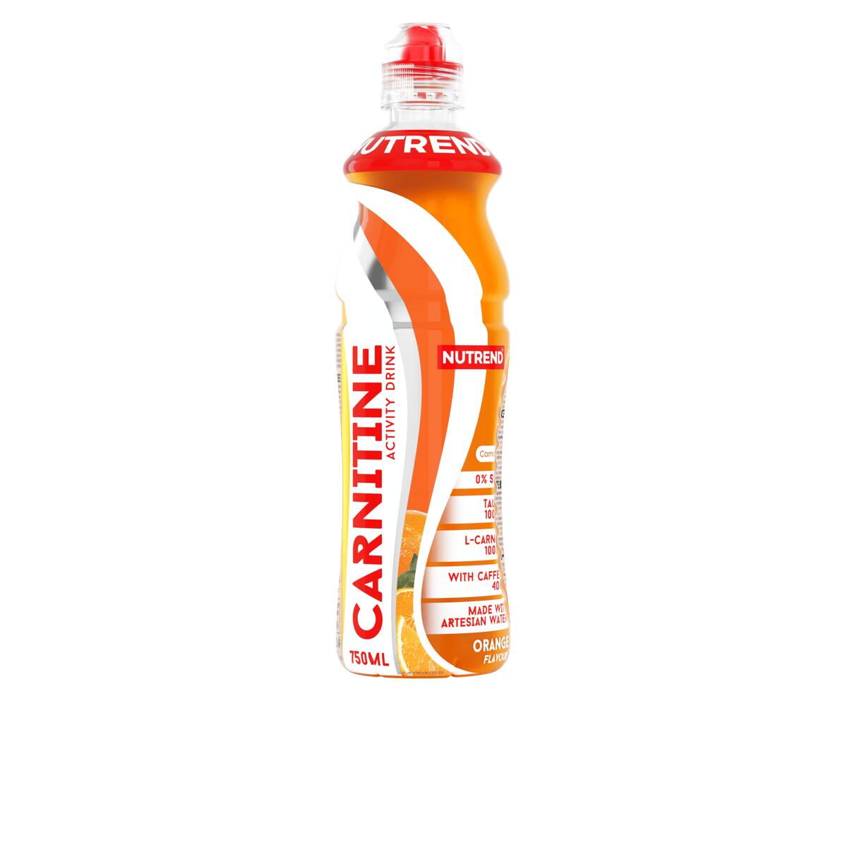 NUTREND Sportovní nápoj CARNITINE ACTIVITY DRINK WITH CAFFEINE, 750 ml, pomeranč