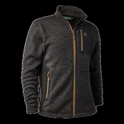 Herren - Strickjacke - lange Ärmel - Sarek - Dark Grey Melange, XL