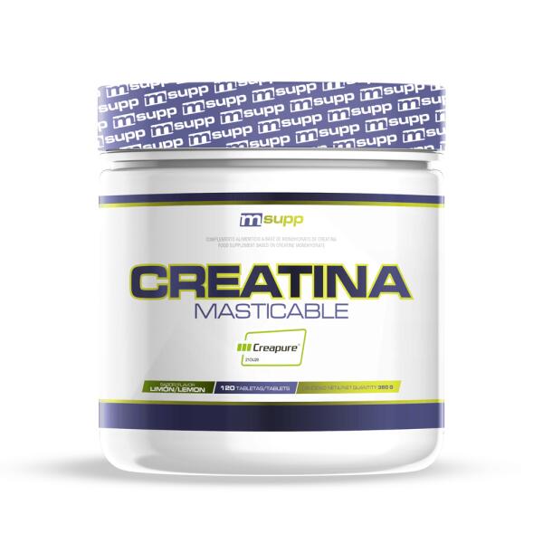 Creatine creapure 3g - 120 chewable tablets limão da mm supplements