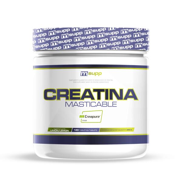 Creatina Creapure® - 120 Tabletas Masticables Limon de MM Supplements