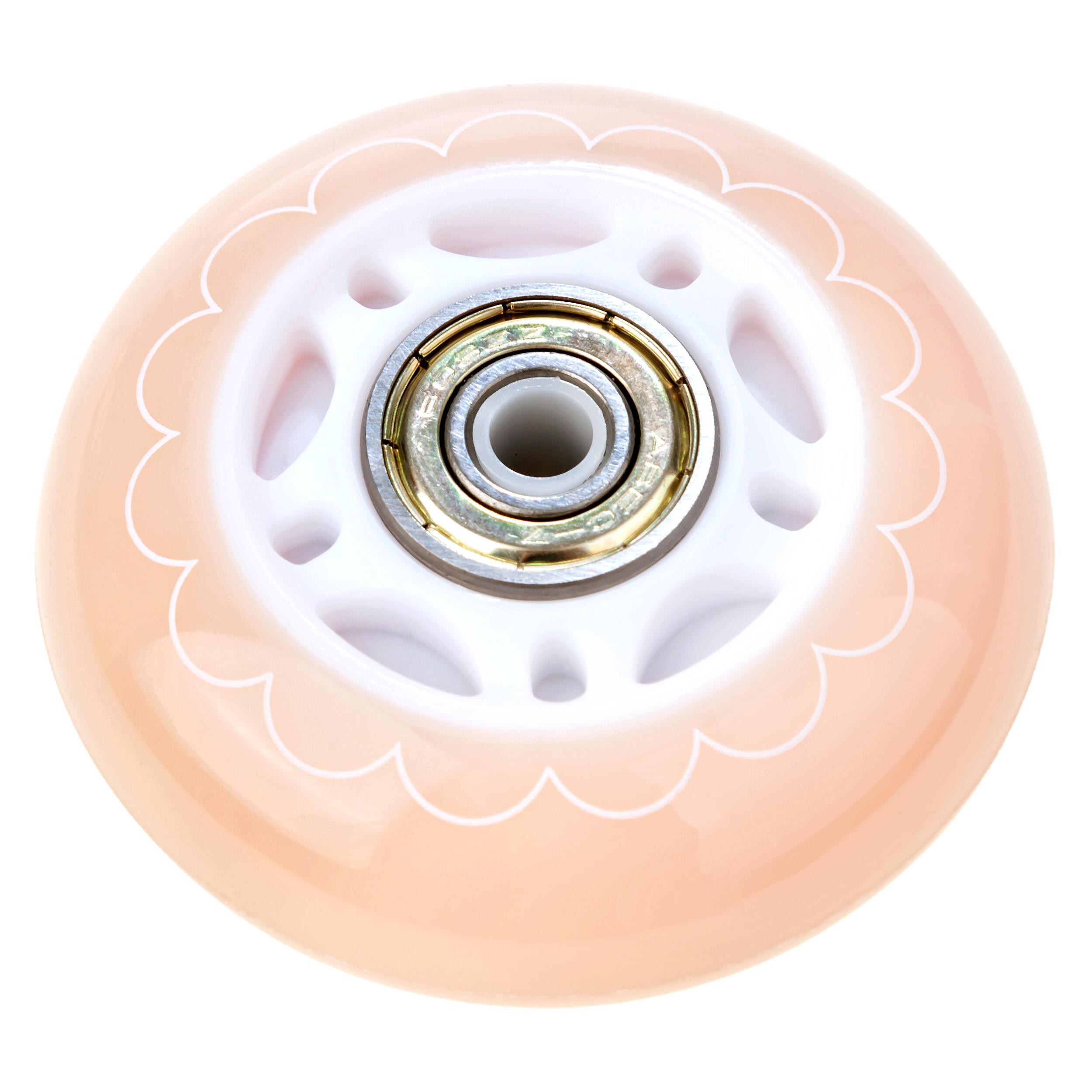 4x Świecące kółka LED + łożyska do rolek Raven Mireia Orange 64mm 2/5