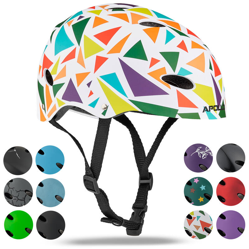 Casco ajustable para skate/bicicleta, scooter, BMX, para niños y adultos