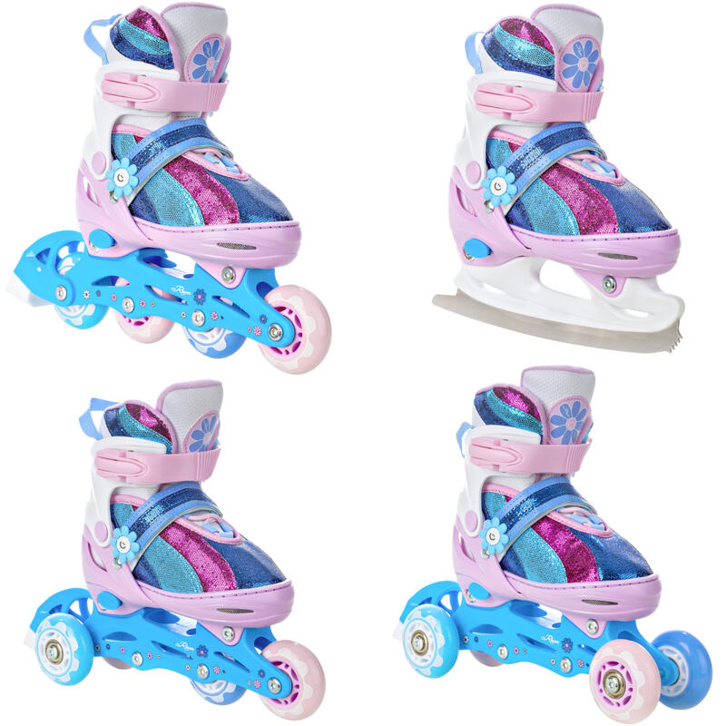 Patins à roulettes Patins réglables 4in1 Senia Rose/Violet