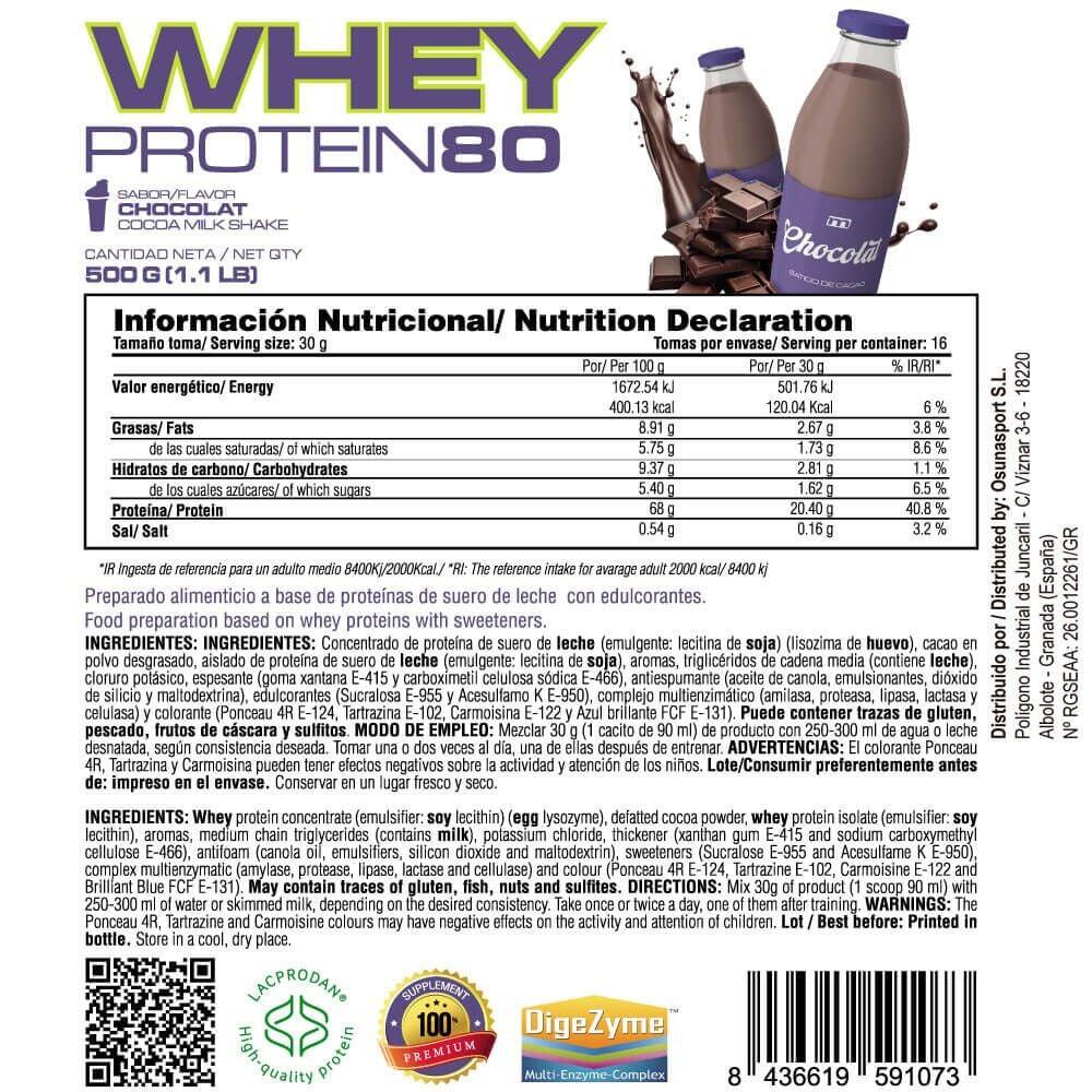 Whey protein80 - 500g Chocolate de MASmusculo 6/6