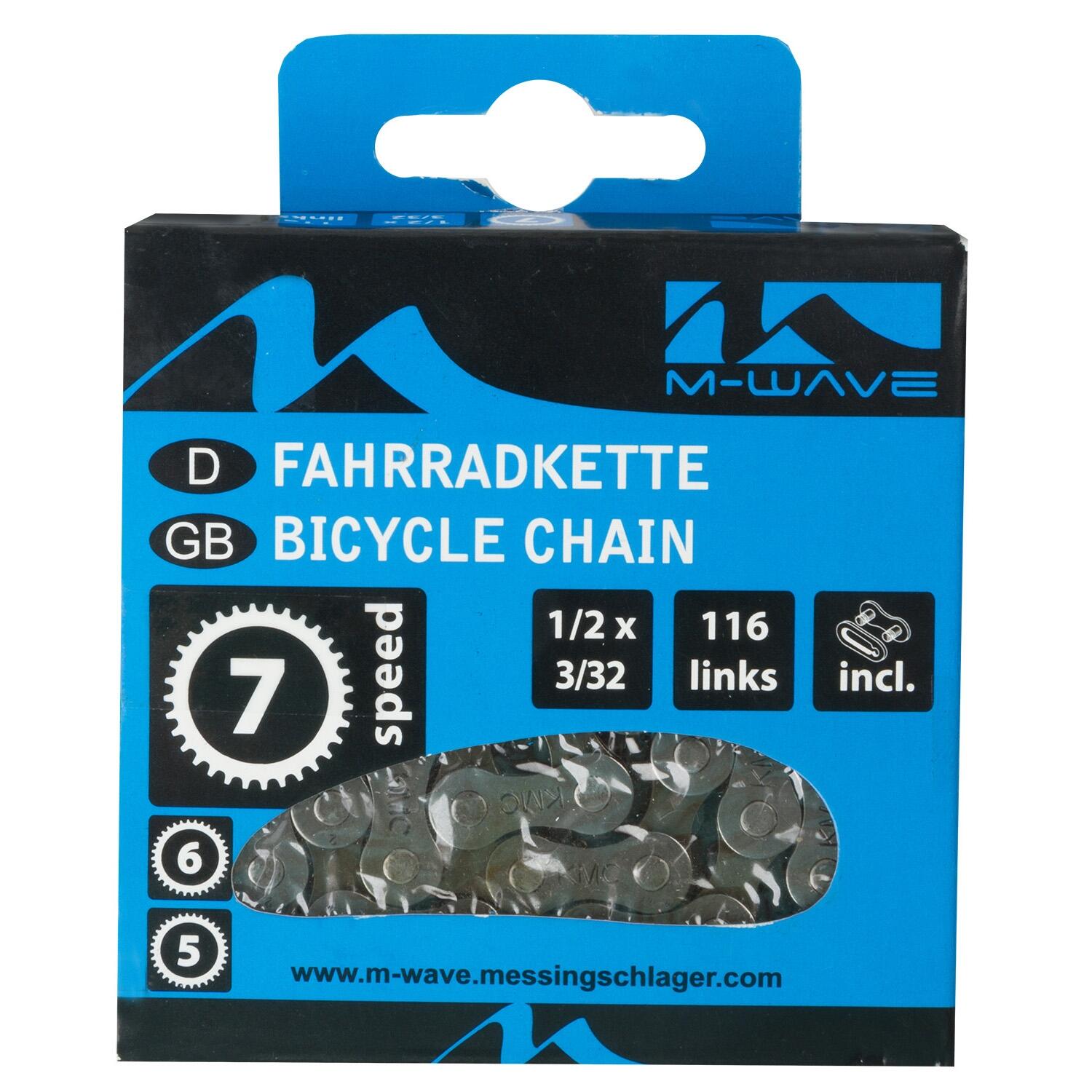 Chaîne de vélo 5/6/7 Vitesses - 116 maillons 3/3