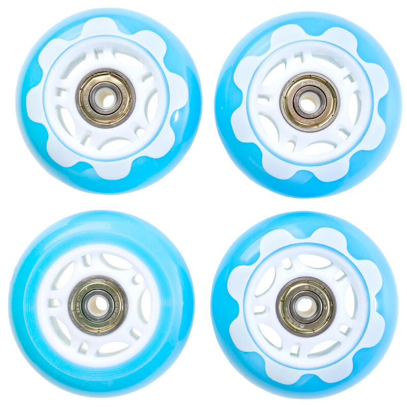 4x Kółka + łożyska do rolek Raven Senia Blue 64mm PU