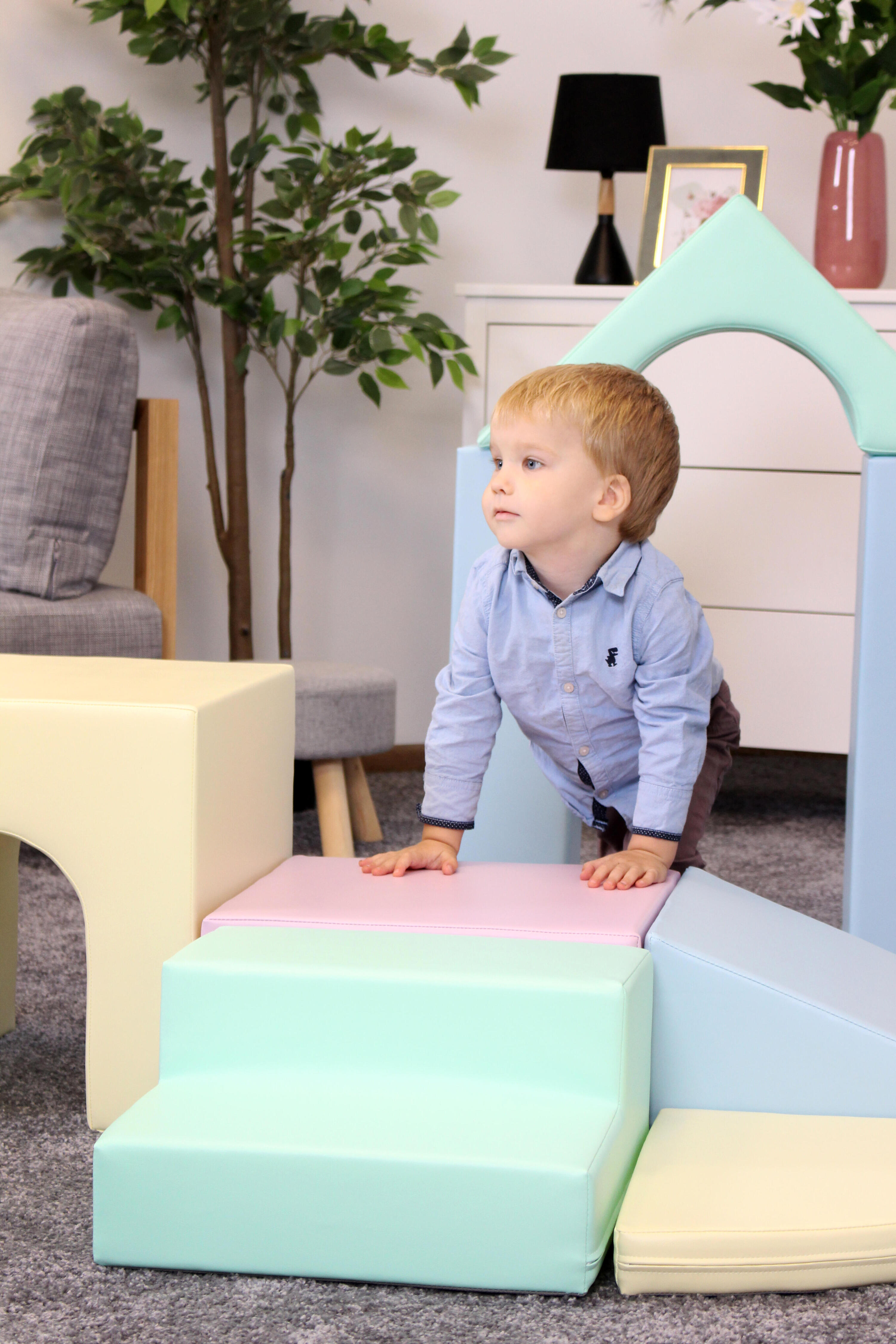 Blocchi per Bambini in Schiuma, Kit di attività Soft Play Creativity, pastello 2/7