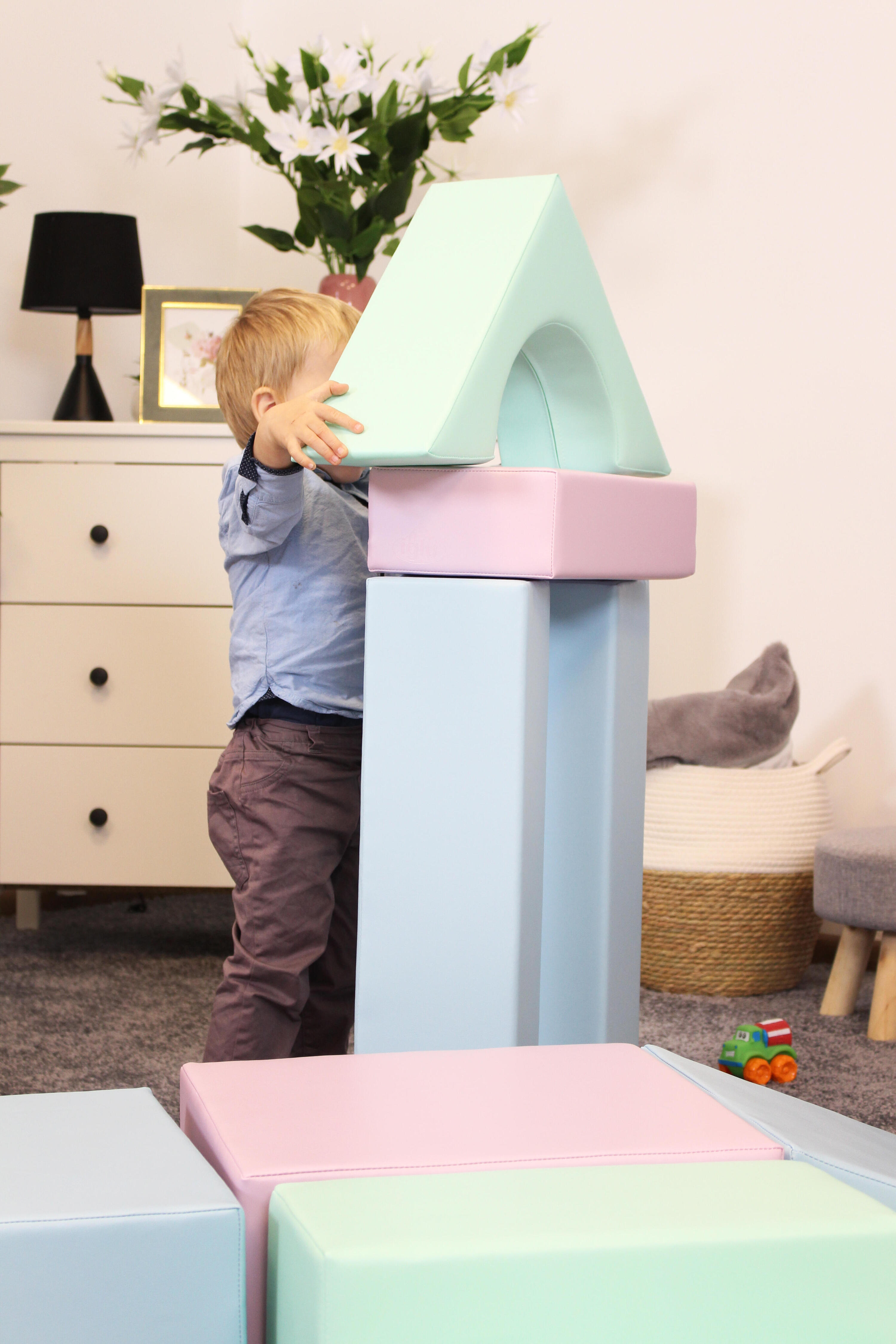 Blocchi per Bambini in Schiuma, Kit di attività Soft Play Creativity, pastello 5/7