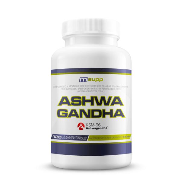 MMSUPPLEMENTS Ashwagandha 600 mg KSM-66® - 120 Plantaardige capsules MM Supplements