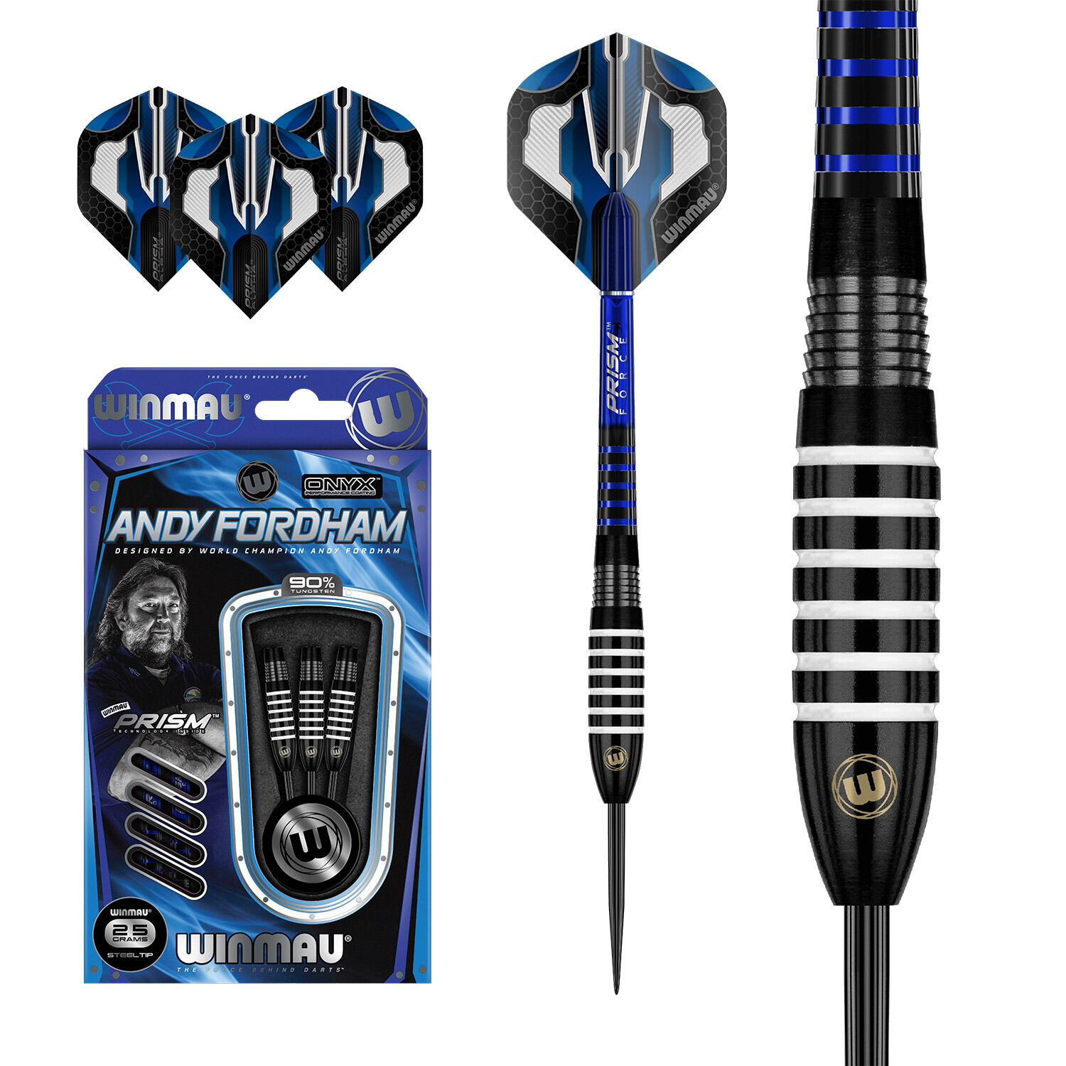 Andy Fordham steeltip dartpijlen 25gr 5/5