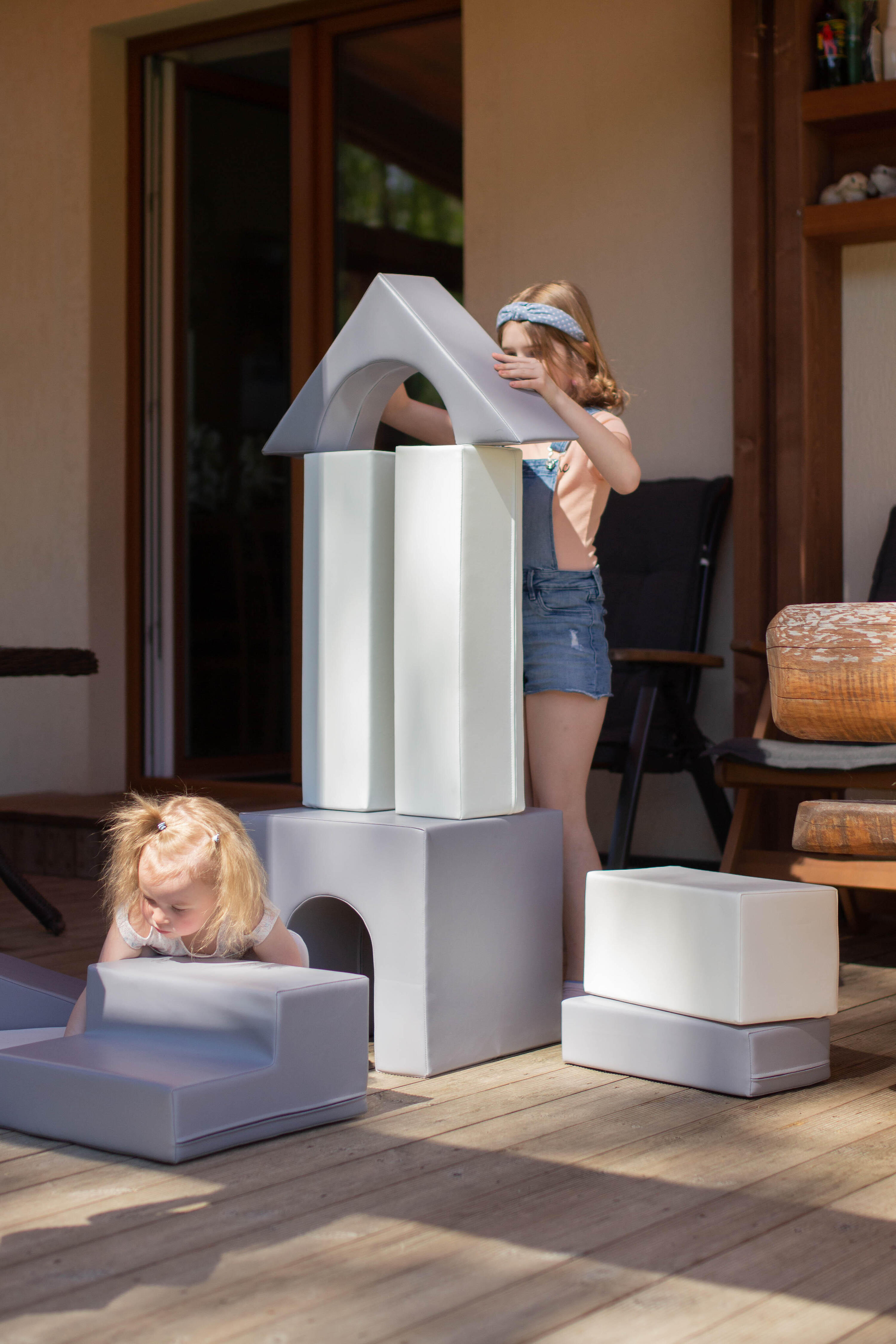Blocs de Construction en Mousse Creativity, gris 5/7