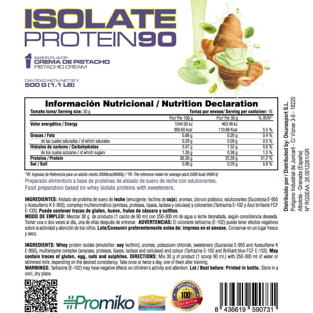 Isolaat 90 CFM - 500 g Pistachecrème MASmusculo 3/4