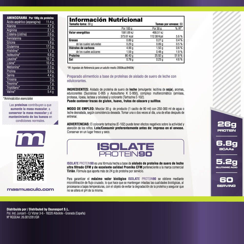 Isolateee 90 CFM – 1,8 kg Vanilleeis MASmusculo 5/6