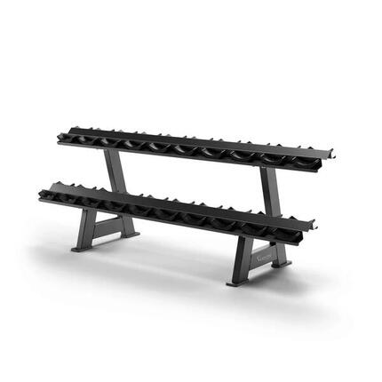 Hantelablage mit Platz für 10 Paar Kurzhanteln (nicht im Lieferumfang enthalten)