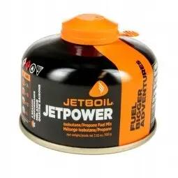 Jetboil Gasblik Jetpower Fuel 100 Gram Staal Zwart/oranje