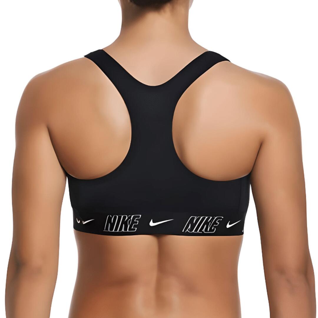 Bikini femme Nike Fusion Logo Tape Racerback Top Noir 2/2