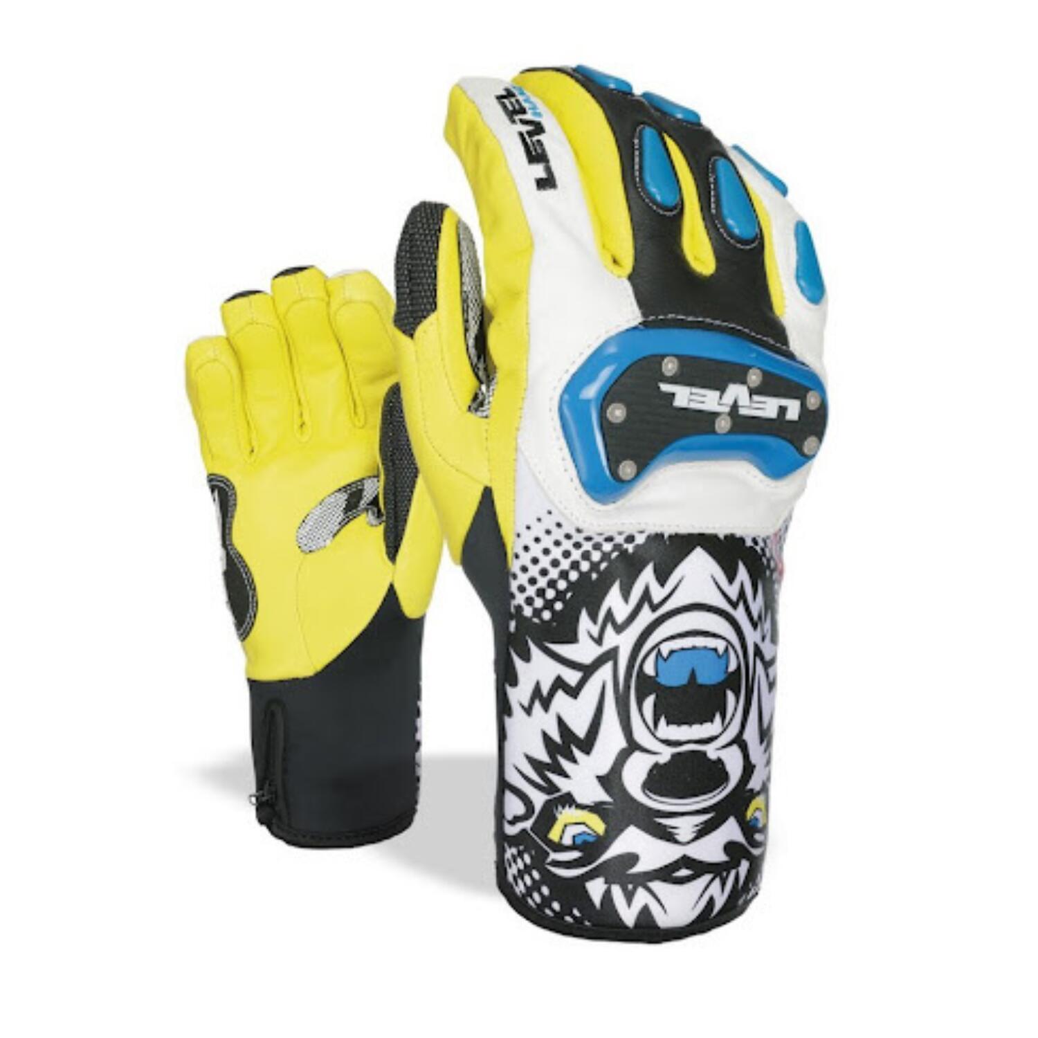 Level - Gants De Ski Level Race Speed Pour Hommes - Sur-gants - Jaune - 34 2xs - Decathlon