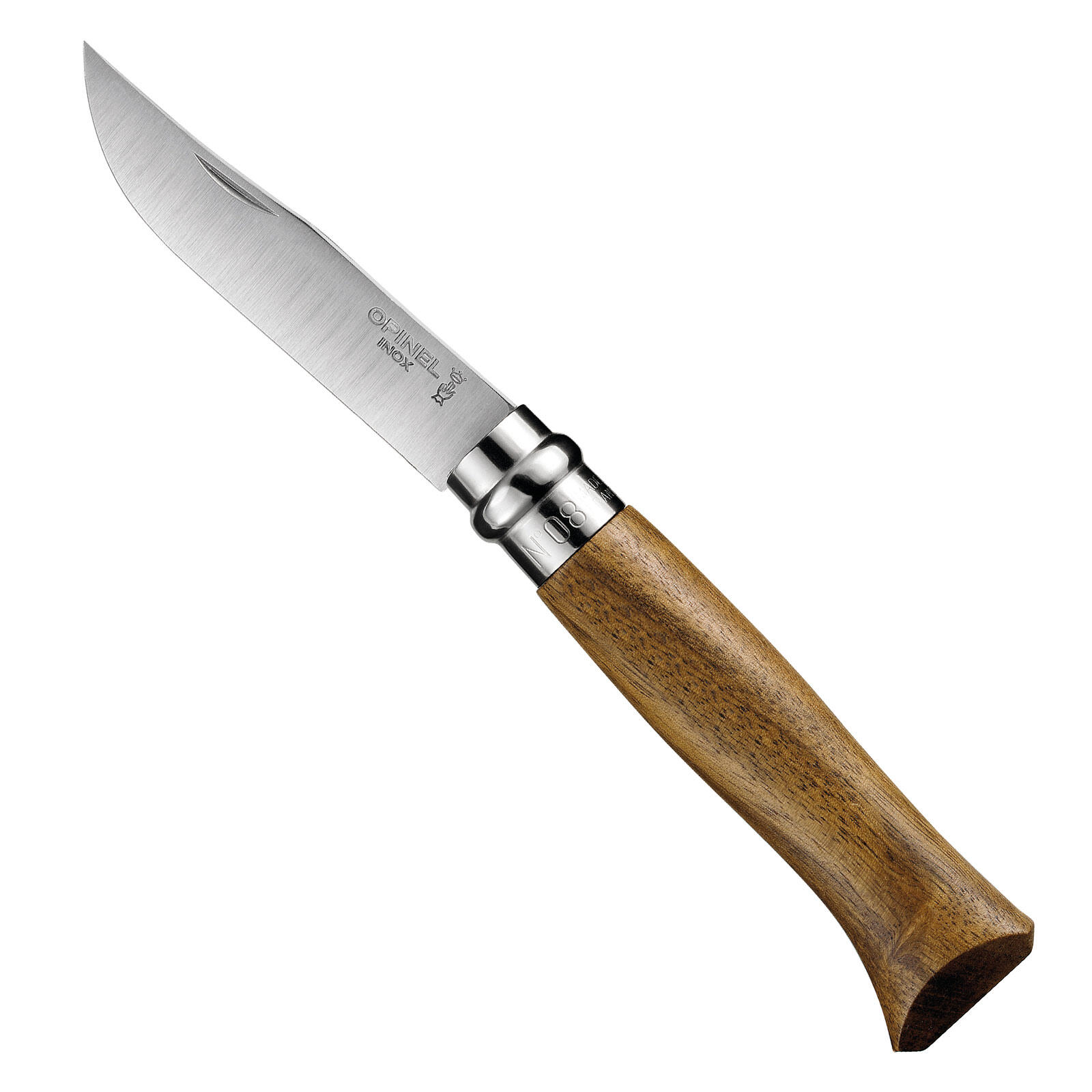 couteau pliant No 8 de poche camping acier inoxydable bois noix 4/5