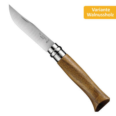 Coltello pieghevole n. 8 tascabile da Campeggio Acciaio inox Legno faggio