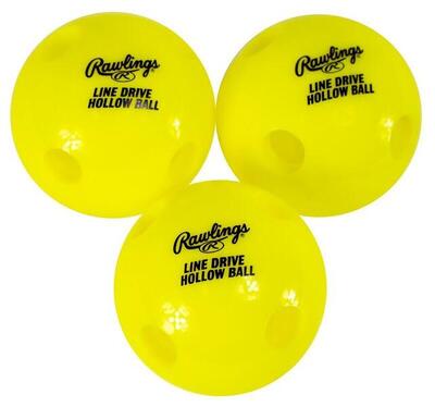 Rawlings Line-Drive Hollow Trainingsball (3pk)