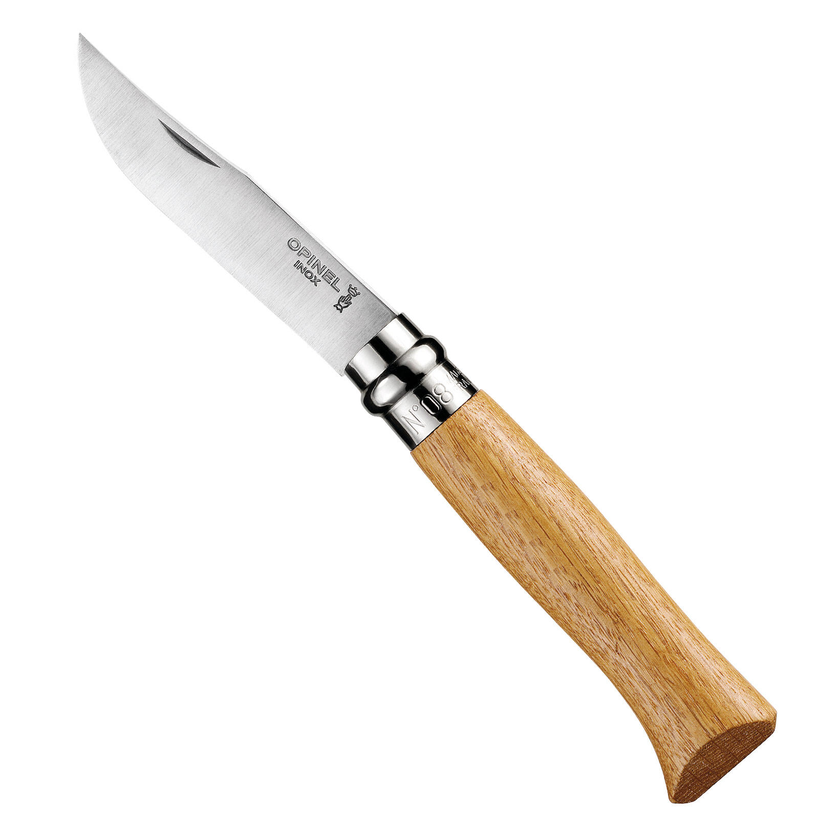 couteau pliant No 8 de poche camping acier inoxydable bois noix 5/5