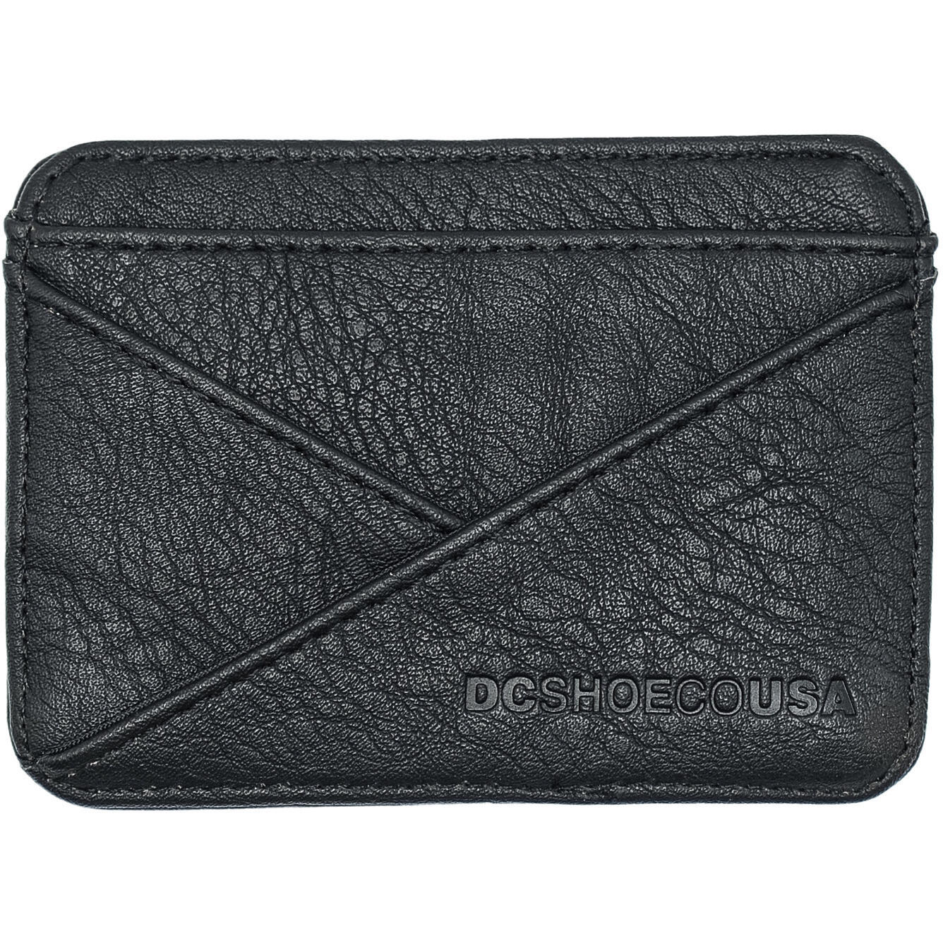 Suport pentru carduri unisex DC Shoes Stacked, Negru
