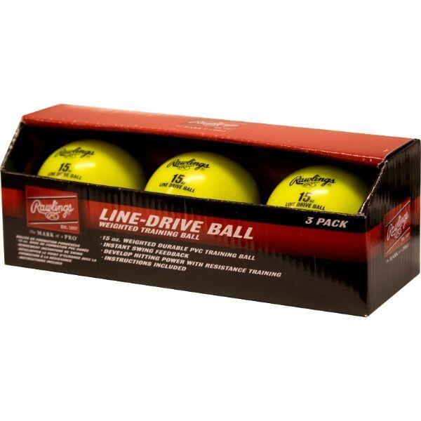 Rawlings - Rawlings Line-drive Training Ball (3pk) - Balle De Baseball - Multicolore|noir - Taille Unique - Decathlon