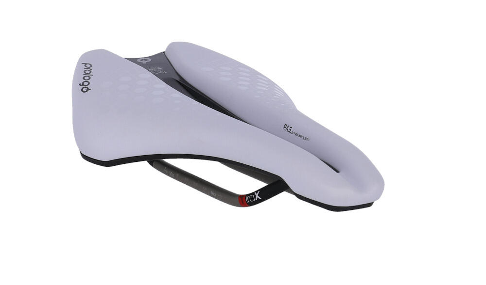 Selle Dimension TRI 143 Tirox Unisex blanche/argentée 4/5