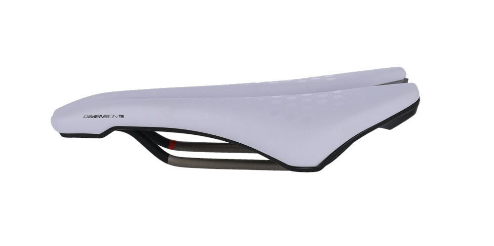 Selle Dimension TRI 143 Tirox Unisex blanche/argentée 3/5