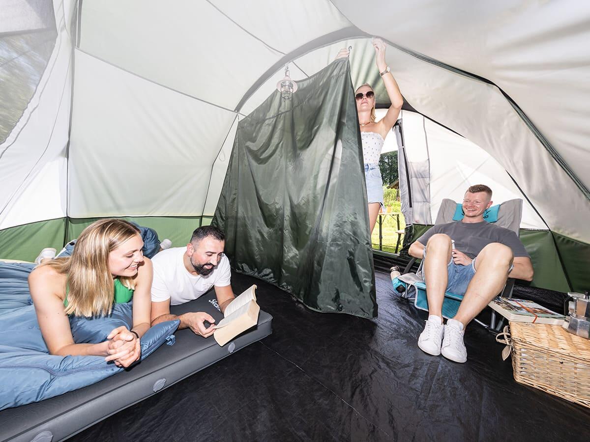 Tunneltent Indal 5 - Camping - 5 pers - Verdeelbaar interieur - Ingenaaide vloer 6/8